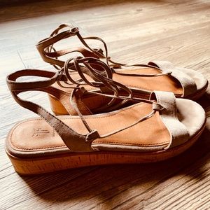 FRYE Lace Up Sandals